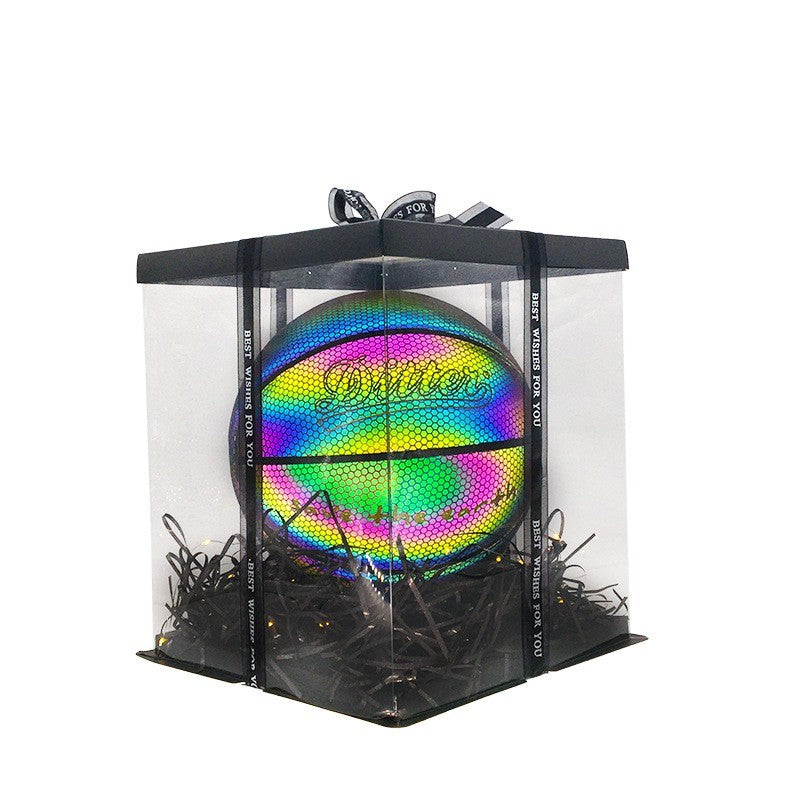 Leuchtender, fluoreszierender Basketball-Nachtspiel-Basketball