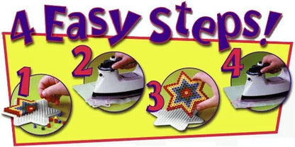 4Pcs 2.6/5MM Hama Beads Square Large Pegboards Board For Perler tool Fuse Beads Square jigsaw puzzle Template For Educational To