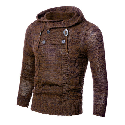 Turtleneck hooded sweater