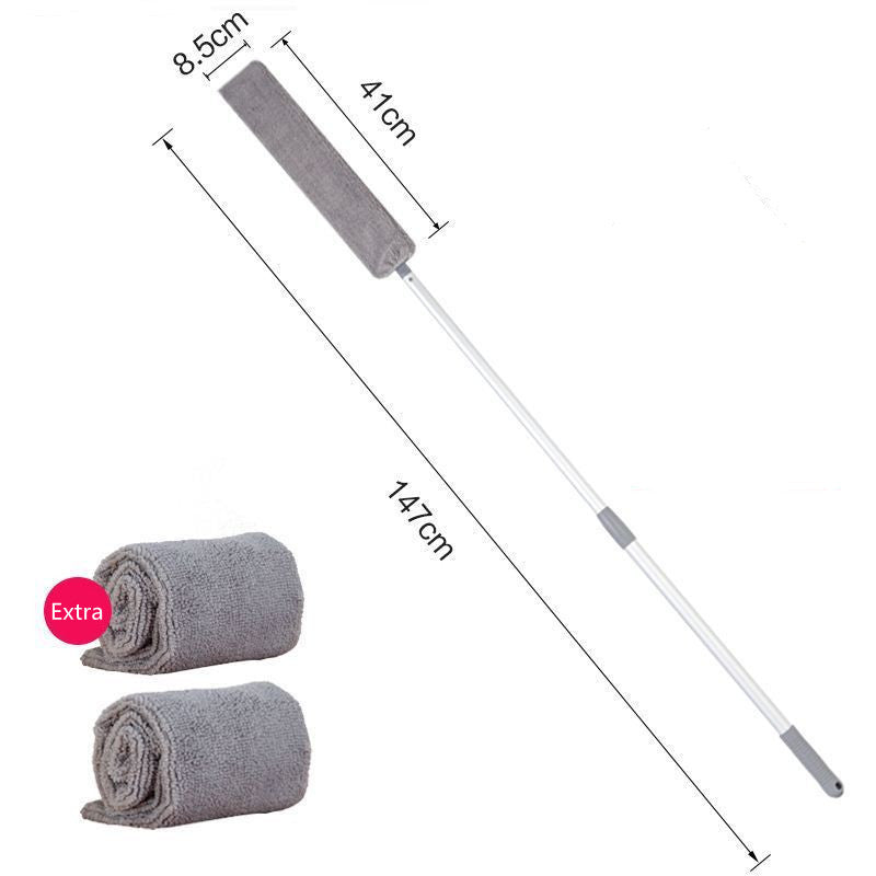 Premium Extendable Gap Cleaning Brush - Under Bed Duster with Microfiber Cloth | Hard-to-Reach Dust Removal Tool
