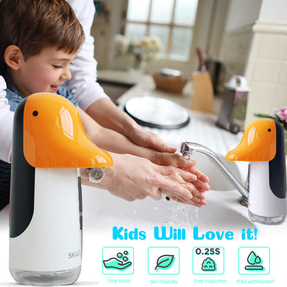 Cartoon Penguin Children's Automatic Induction Foam Hand Soap Dispenser USB Rechargeable