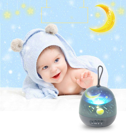 Night Light Projector  360° Rotating 8 Lighting Modes LED Lights Bedroom Decoration