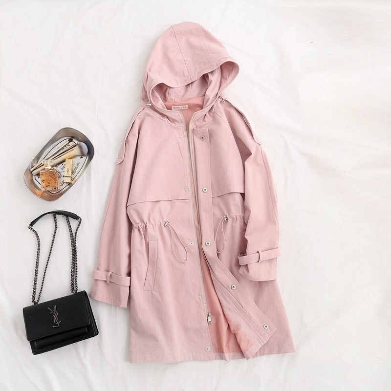 Women's new windbreaker trench coat