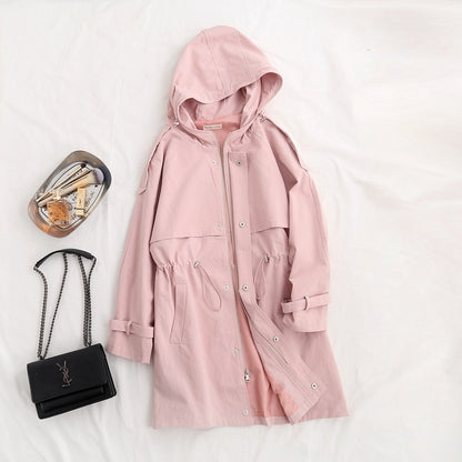 Women's new windbreaker trench coat
