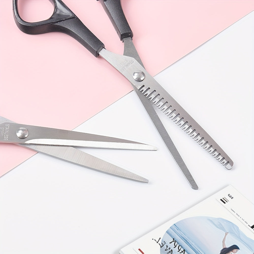 1pc Professional Hair Cutting Scissors - Thinning Shears For Barbers And Salons - Durable And Sharp For Precise Cuts