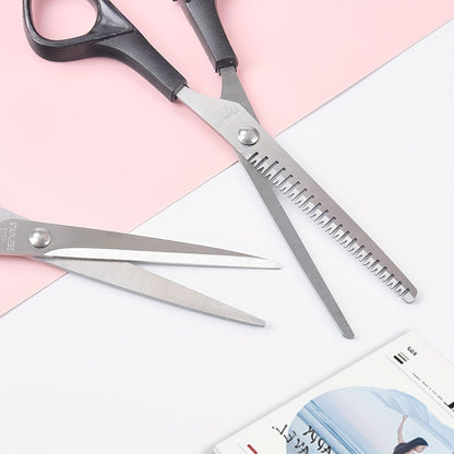 1pc Professional Hair Cutting Scissors - Thinning Shears For Barbers And Salons - Durable And Sharp For Precise Cuts