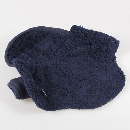 Dog clothes teddy clothing horn button