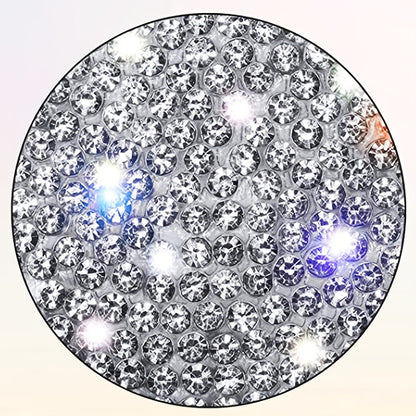 Sparkling Dog Paw Print Rhinestone Car Decal - Multicolor Glass Bling Sticker for Vehicle Interior, Fits Various Models, Cute Car Accessories