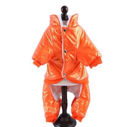 Down Jacket Puppy Windproof Hood For Cold And Warm