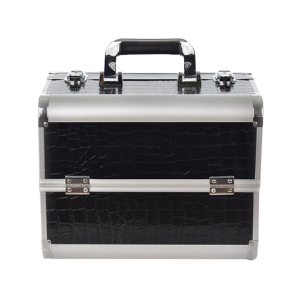 Manufacturer's Ready-Made Wholesale and Retail Professional Makeup Box, Beauty and Manicure Box, Double-Layer Large-Capacity Portable Makeup Box