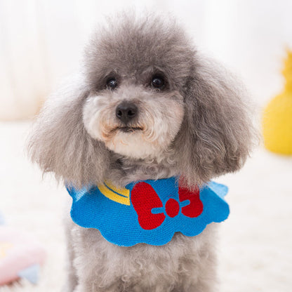 Pet dog cat saliva towel scarf