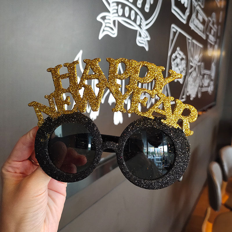 Funny glasses props for new year's day party party