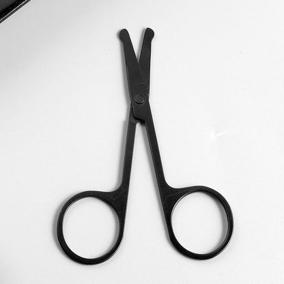 Nose Hair Scissors Mini Stainless Steel Round Head Beauty Trimmer Nose Hair Trimmer Portable Ergonomics Nose Hair Cutter