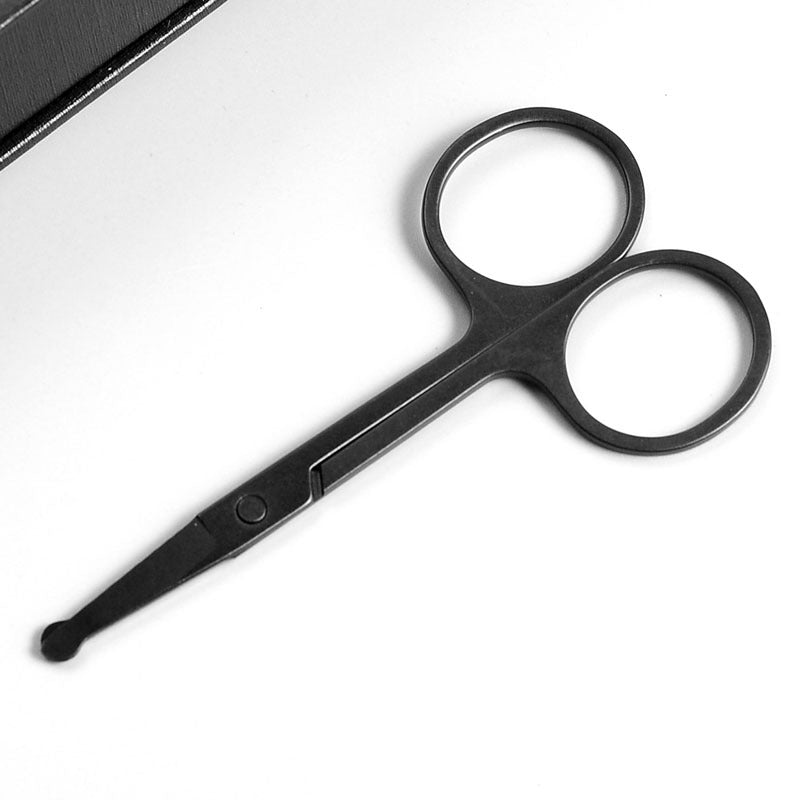 Nose Hair Scissors Mini Stainless Steel Round Head Beauty Trimmer Nose Hair Trimmer Portable Ergonomics Nose Hair Cutter