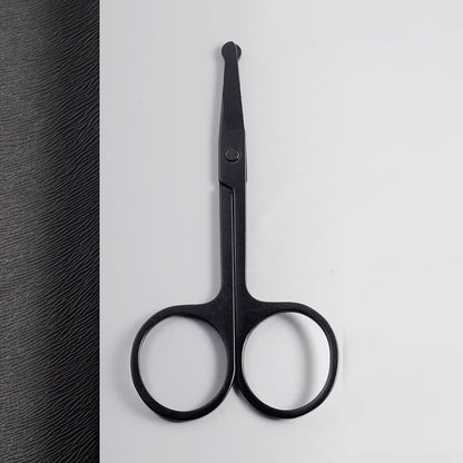 Nose Hair Scissors Mini Stainless Steel Round Head Beauty Trimmer Nose Hair Trimmer Portable Ergonomics Nose Hair Cutter