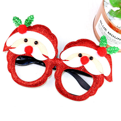 Christmas Glasses Frame Christmas Party Supplies Christmas Gift Christmas Decoration Glasses Santa Claus Glasses Factory