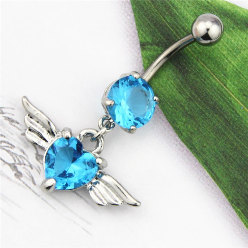 Herzförmiger Bauchnabelpiercing-Schmuck für den menschlichen Körper 