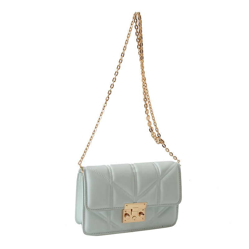 Western Style Chain Messenger Bag Casual Small Square