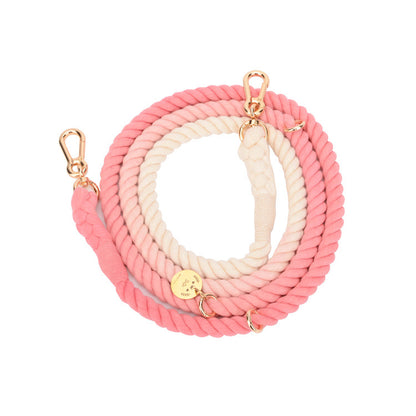 Multifunctional hand-woven gradient color collar