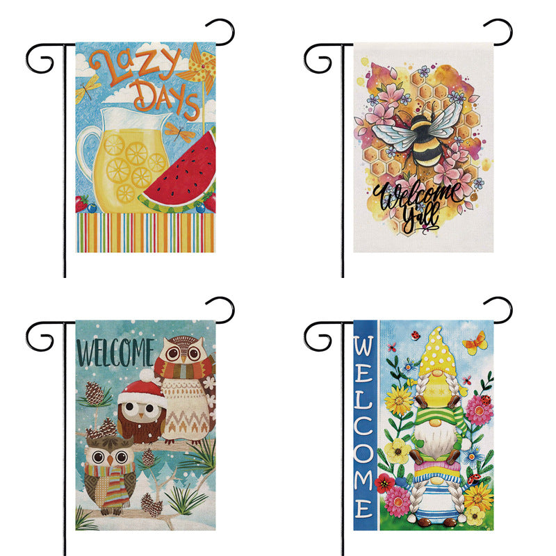 Outdoor Decorative Flag Garden Decorative Cloth