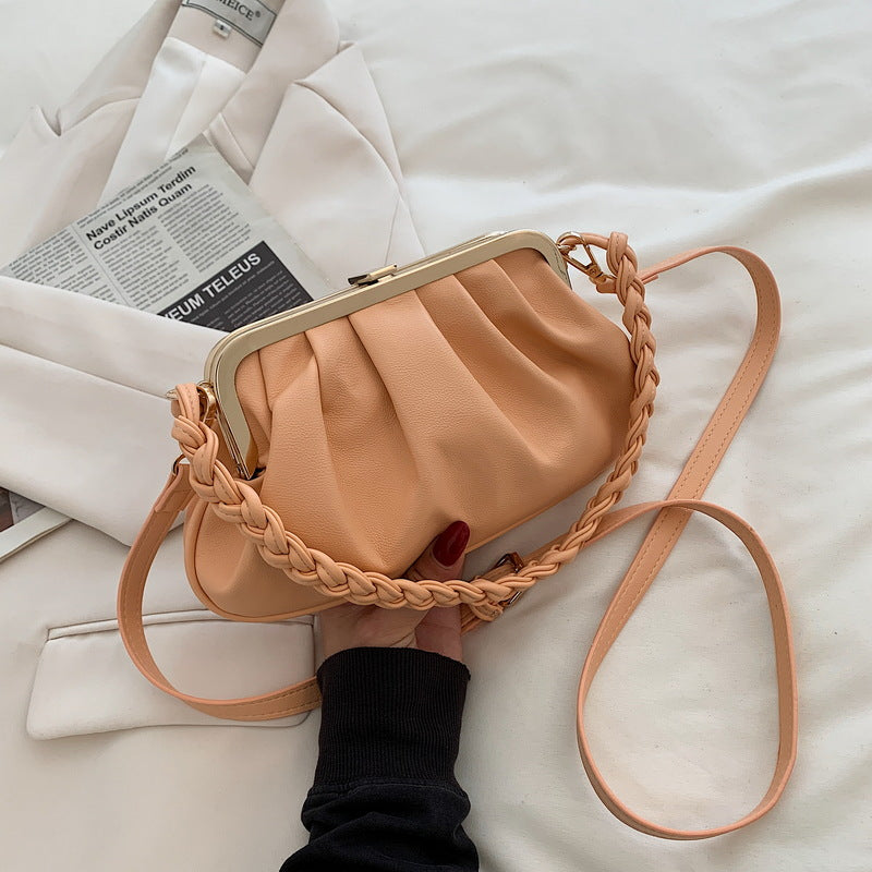 Messenger Bag Solid Color Simple One-shoulder Messenger Small Square Bag