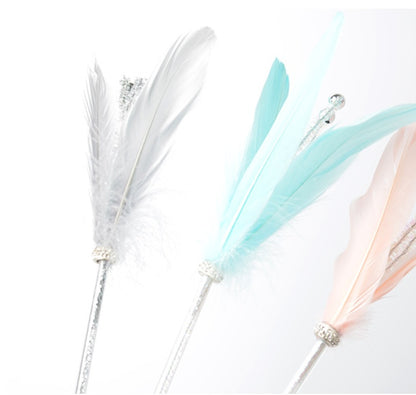 Long feather with bell