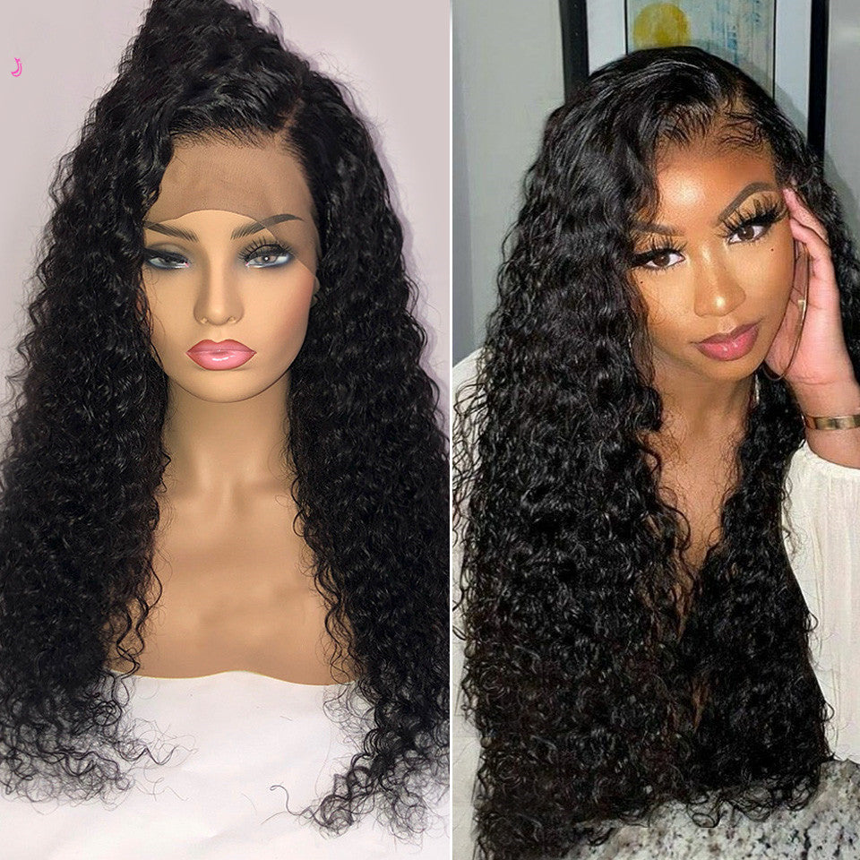 Lange lockige Perücke