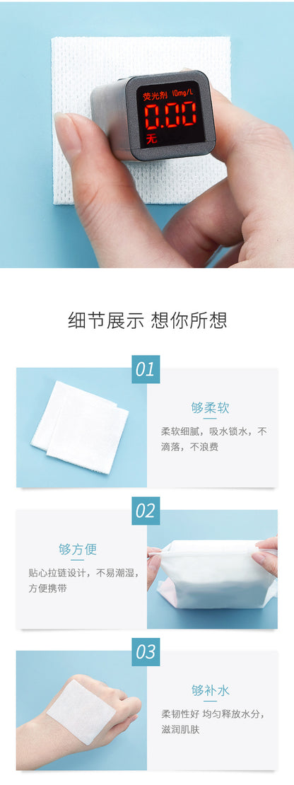50 Pieces of Stretchable Wet Compress Cotton Pads, Mummy Wet Compress Special Thin Facial Wipes, Makeup Remover Cotton Pads Wholesale