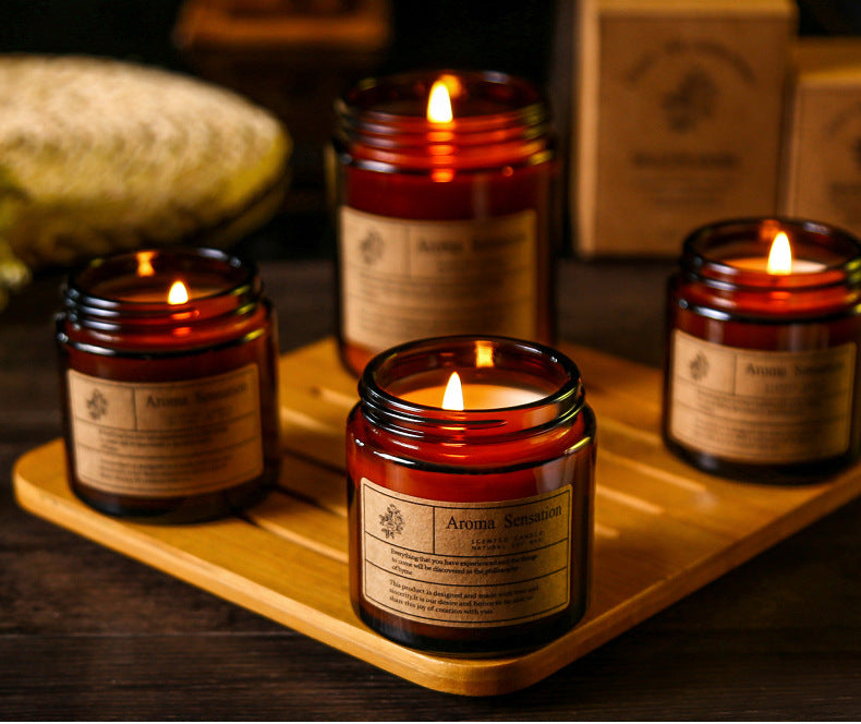 Cross-Border Smokeless Aromatherapy Candles, Souvenirs, Handmade Soy Wax Candle Cup Gift Boxes, High-End Home Fragrance Decorations