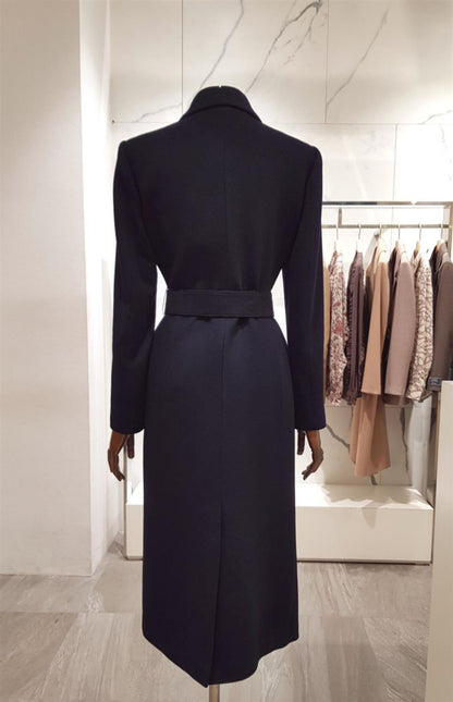 New fashion style long thick woolen coat