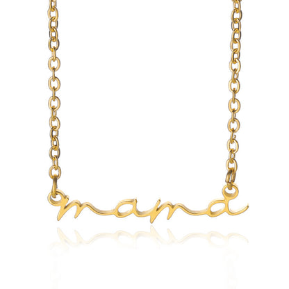 Mama Stainless Steel Letter Necklace Mother's Day Gift