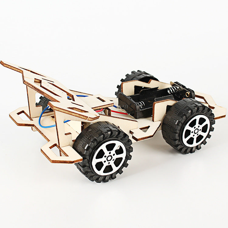 Electric motor toy racing car