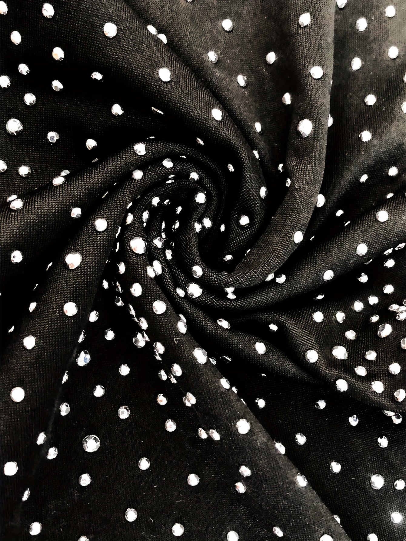 Y2K Rhinestone Cut Out Sexy Halter Dress, Nightclub Party Dress, Women's Clothing