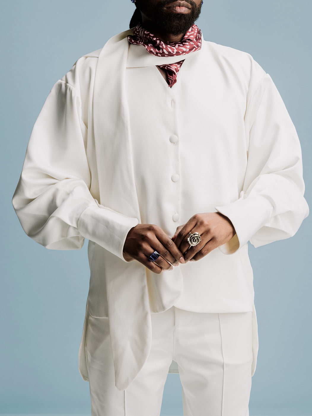 Off-White Oversized Blazer & Pants Set