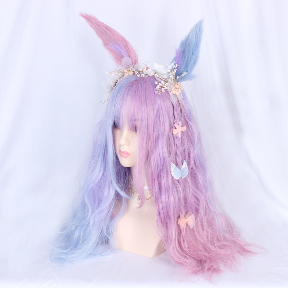 Matte, hochtemperaturbeständige, realistische Seidenperücke