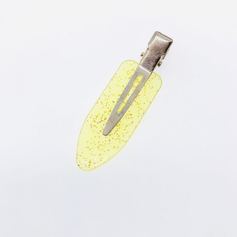 Japanische und koreanische handgefertigte Haarspangen im Stil transparenter Glitzer für Mädchen, nahtlos, DIY-Cremekleber-Zubehör