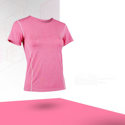 Summer Yoga Sweat Absorption Quick Drying Short Sleeve T-shirt