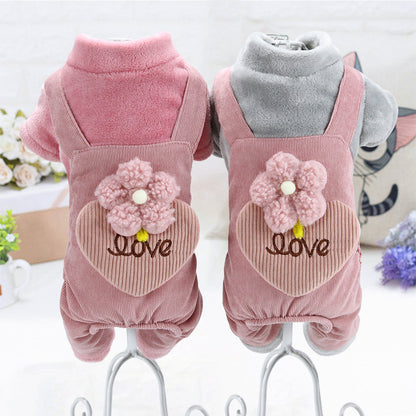 Teddy Bichon Pomeranian Chihuahua Plush Cotton Coat