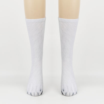 3D Animal Foot Print Socks Printed Socks