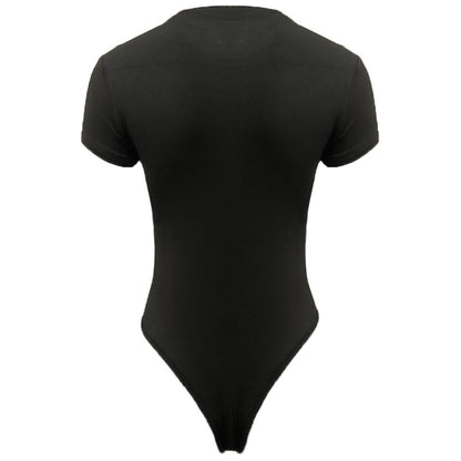 2025 summer new casual women's clothing Europe and the United States cross-border short sleeve jumpsuit foreign trade tight jumpsuit bodysuit