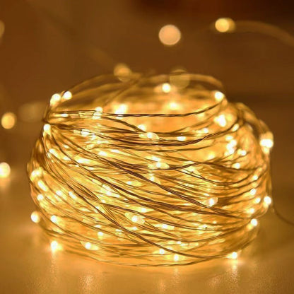 1pc String Lights Suitable for Bedroom, Party, Wedding, Christmas and Halloween Decoration Light 50/100LED