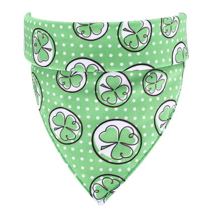 Pure cotton green pet scarf