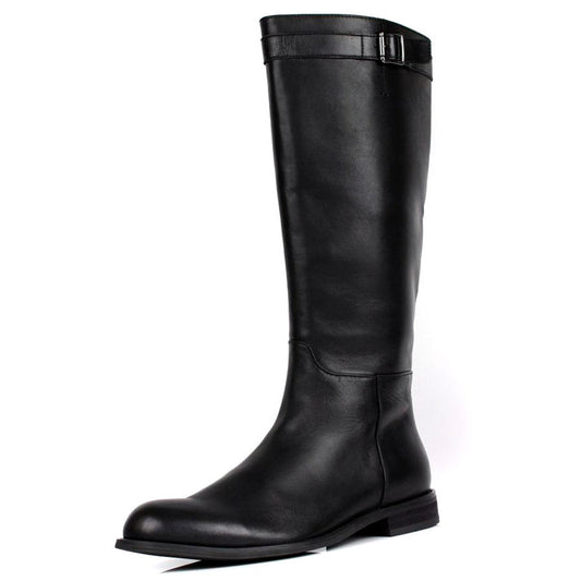 Long cowhide male Martin boots
