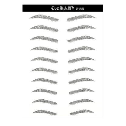 Shake the sound of the best selling 6D eyebrow stickers anti-real eyebrow imitation ecological eyebrow stickers water transfer eyebrow tattoo tattoo body stickers