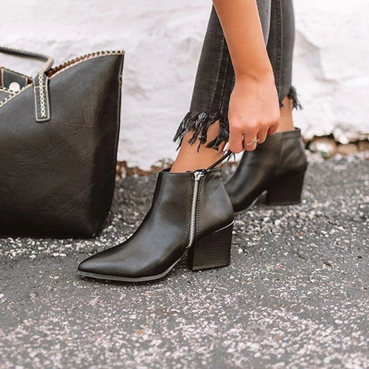 Explosive high-heeled thick-heeled Martin boots women