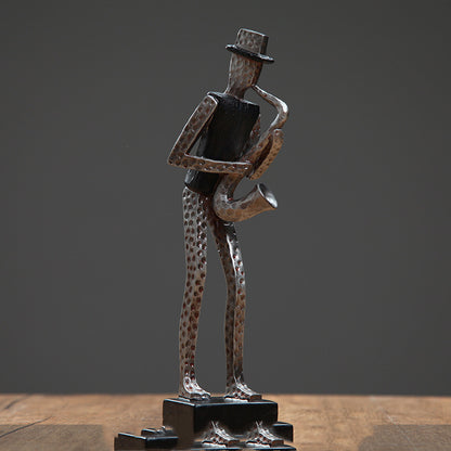 Nordic Musician Resin Figurine - Premium Wine Cabinet Decor | Luxury Home Office Ornament