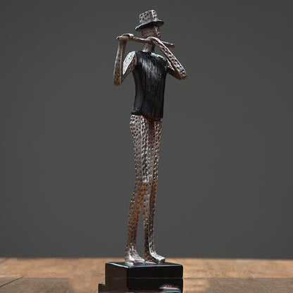 Nordic Musician Resin Figurine - Premium Wine Cabinet Decor | Luxury Home Office Ornament