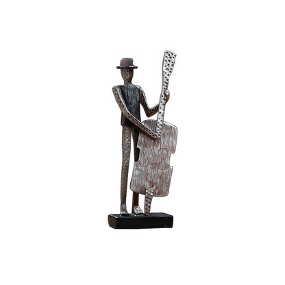 Nordic Musician Resin Figurine - Premium Wine Cabinet Decor | Luxury Home Office Ornament