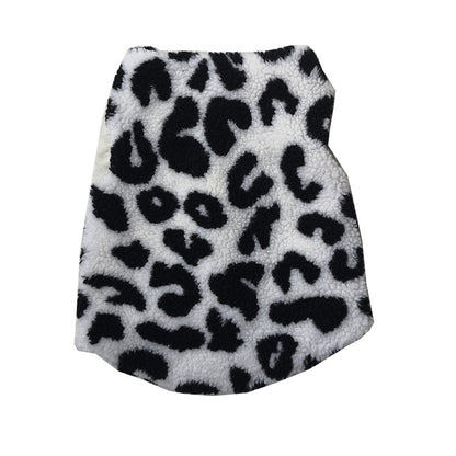 Cashmere thickened cow leopard vest