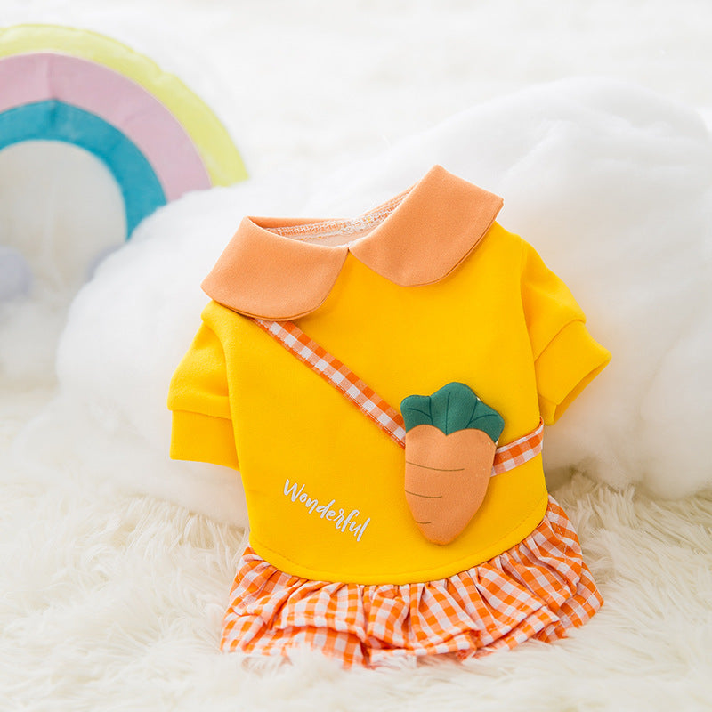 Fashion Cute Cartoon Pet Autumn And Winter Clothes